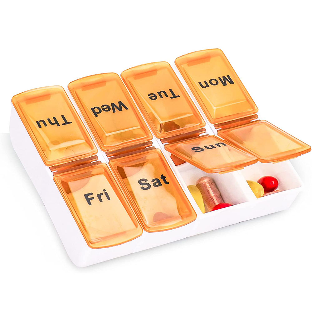 8 Compartments Daily Plastic Pill Box – Ingtiger Pill Box
